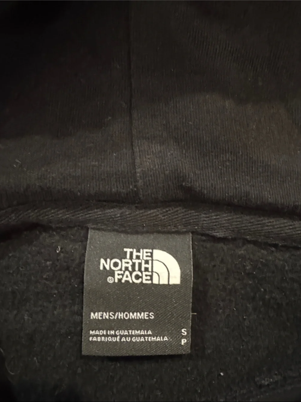 The North Face Black Hoodie with White Logo